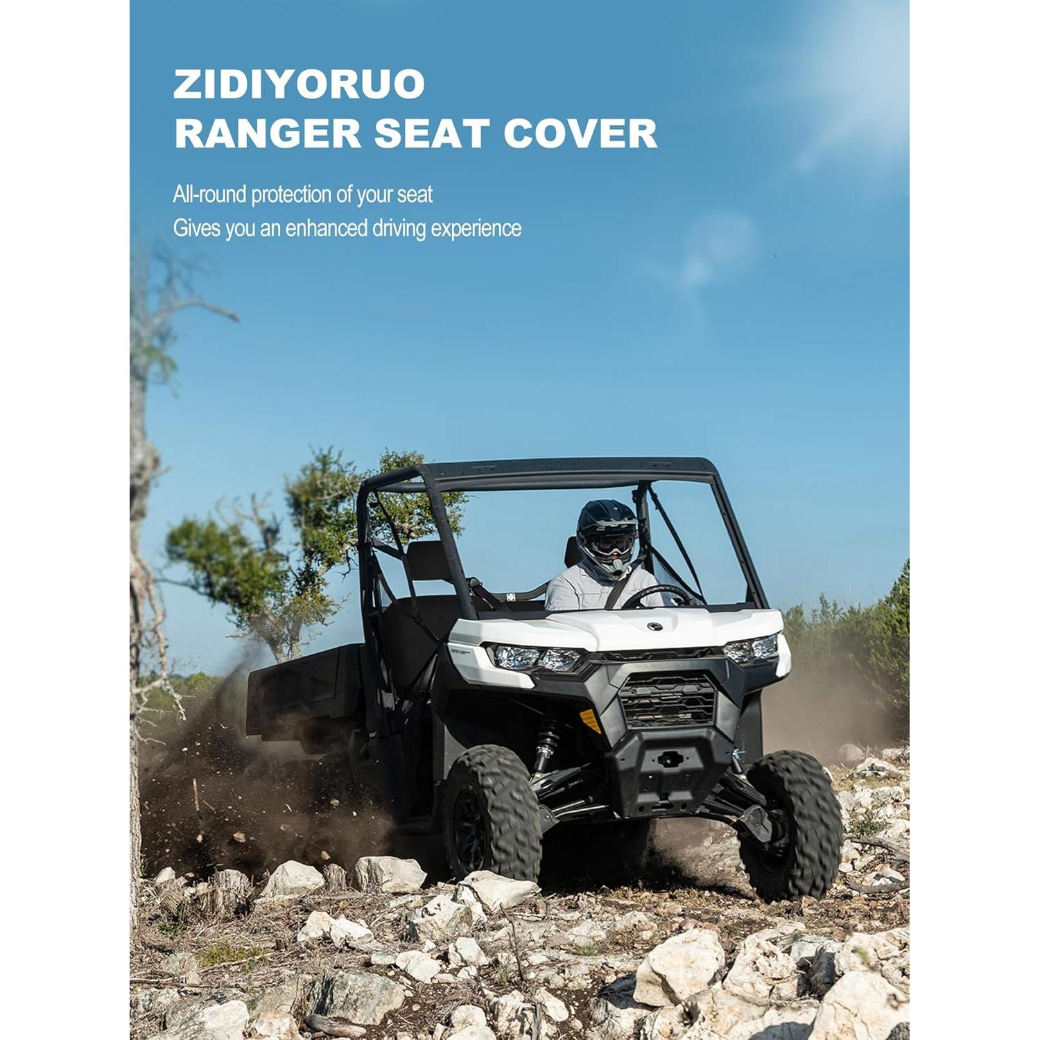 Cubierta de Asiento UTV ZIDIYORUO Negra para Can Am Defender 2016-2025