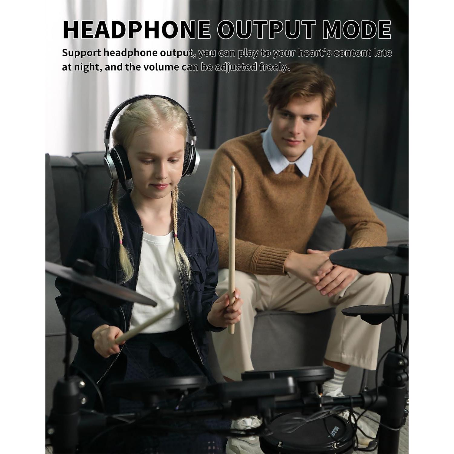 Batería Electrónica AODSK UAED-400 para Niños y Principiantes