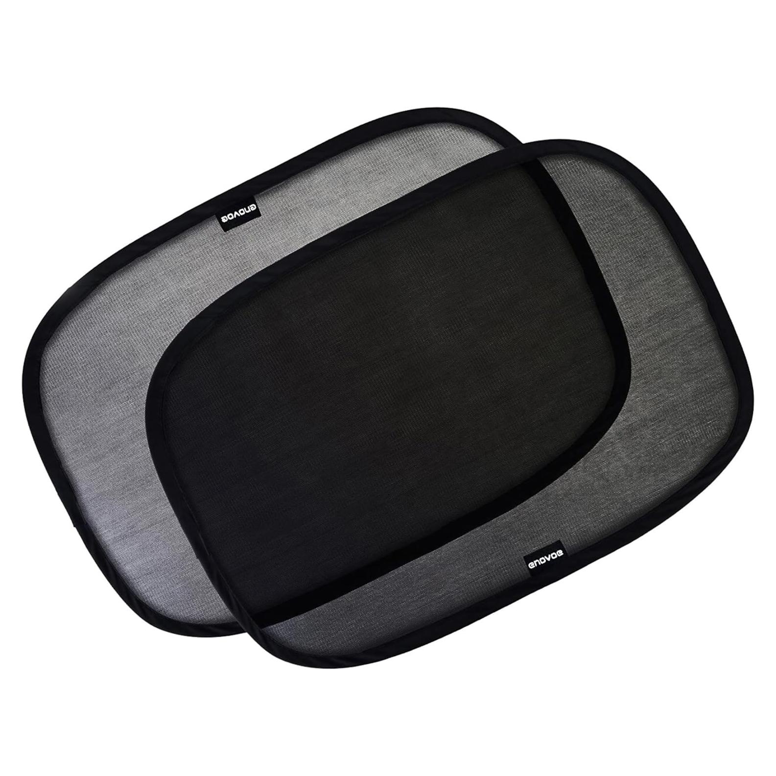 Juego de 2 Sombrillas para Ventanas de Auto Enovoe 48x30 cm