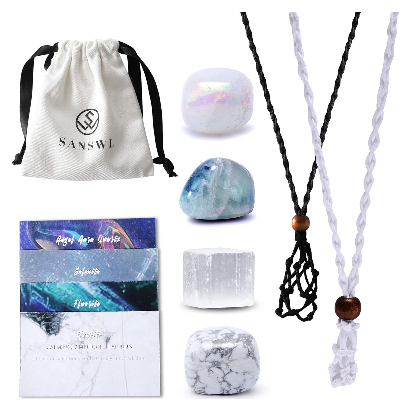 Collar de Cristales de Chakra SANSWL - Joyería Espiritual 7 Chakras