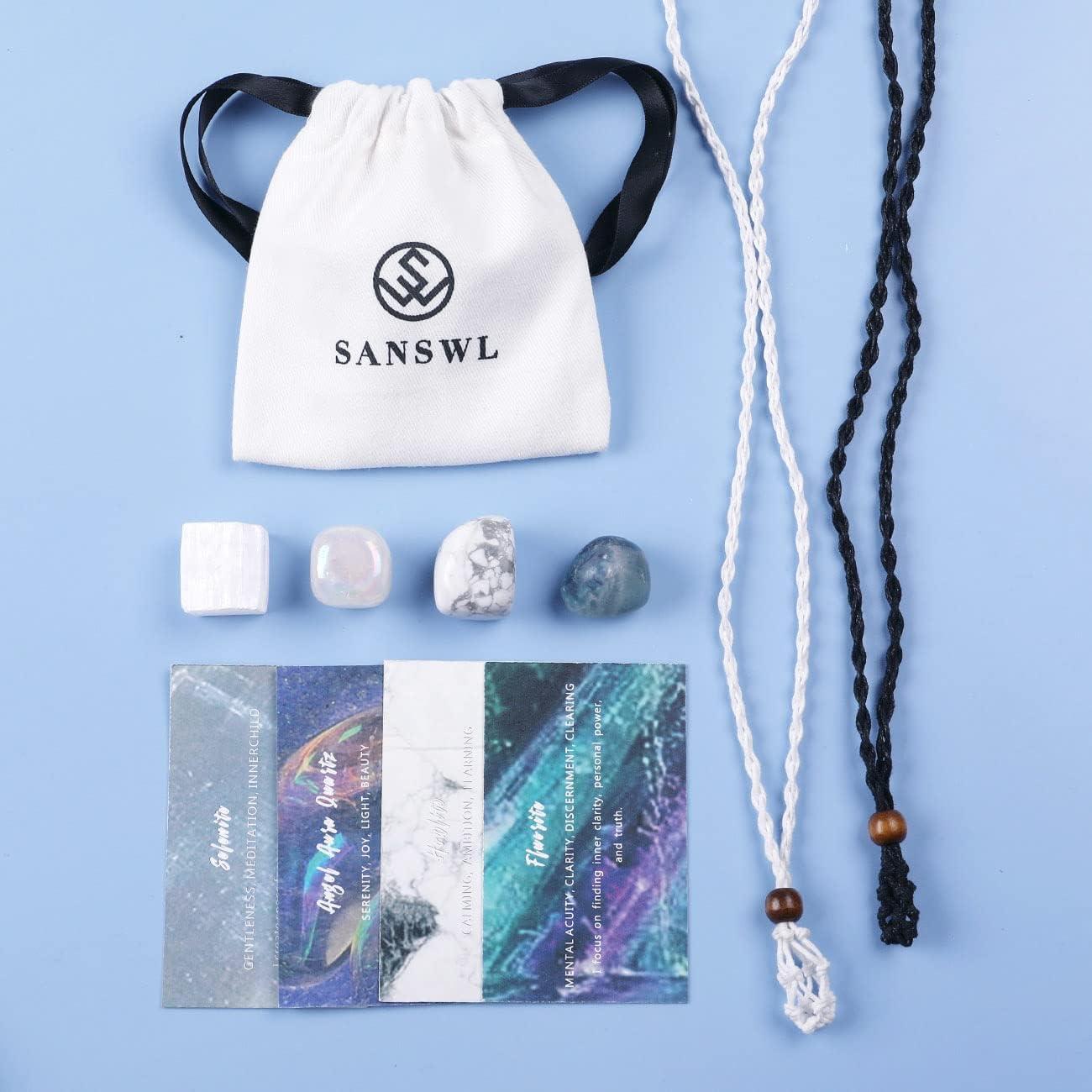 Collar de Cristales de Chakra SANSWL - Joyería Espiritual 7 Chakras