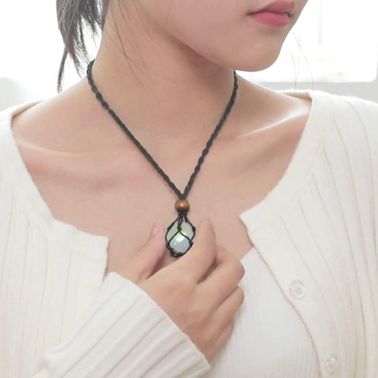 Collar de Cristales de Chakra SANSWL - Joyería Espiritual 7 Chakras