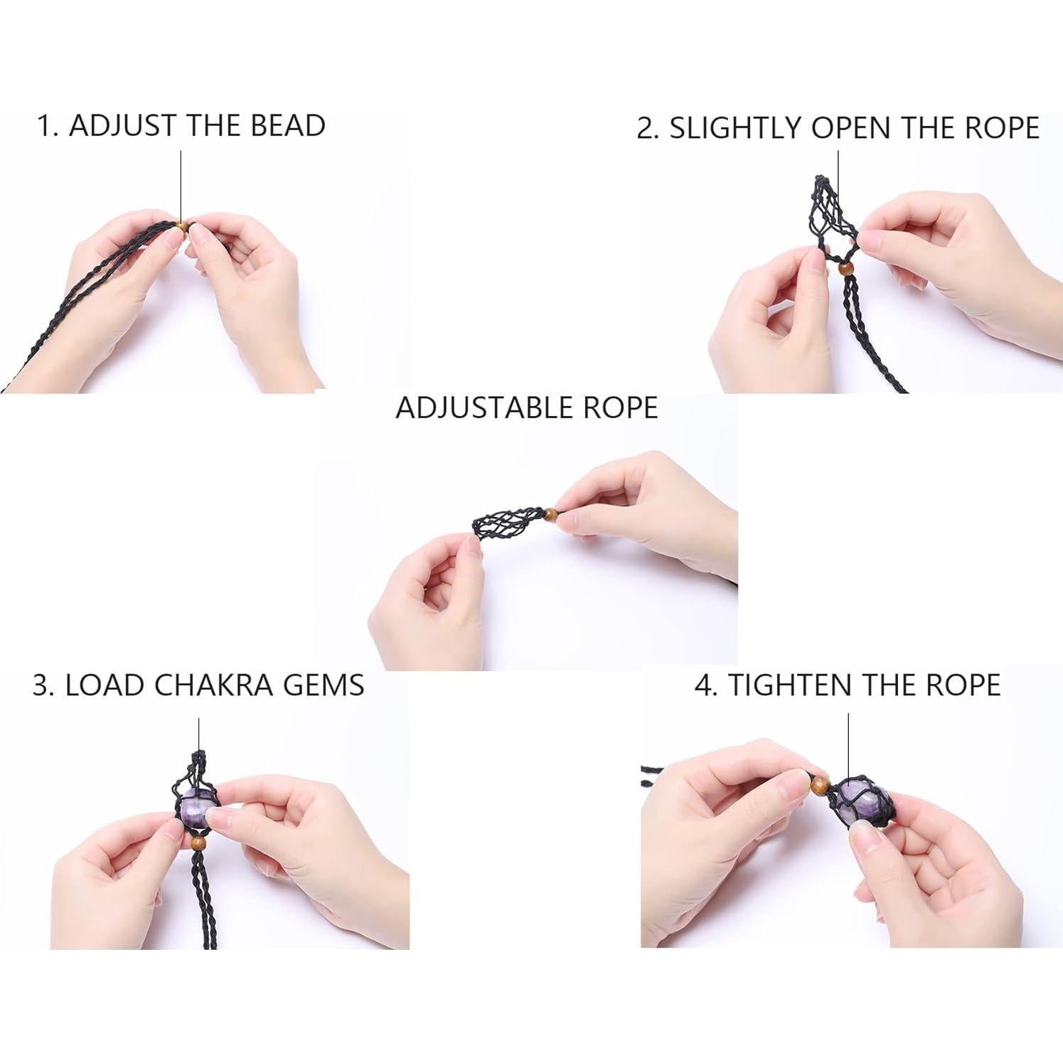 Collar de Cristales de Chakra SANSWL - Joyería Espiritual 7 Chakras