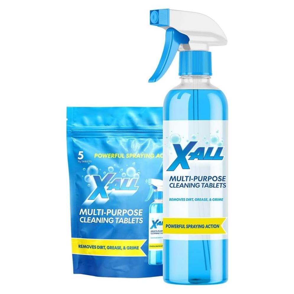 Limpiador Multiusos X-ALL - Kit con Botella y 5 Tabletas