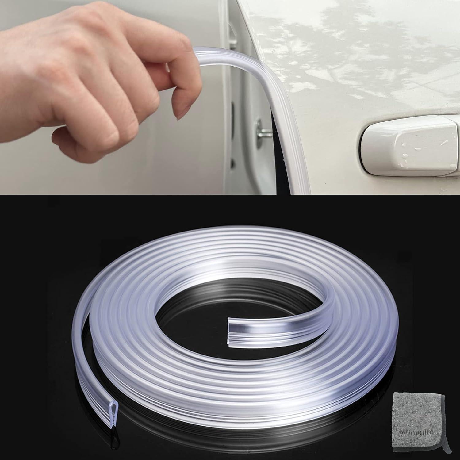 Protector de Bordes de Puerta de Coche Winunite 10M Transparente