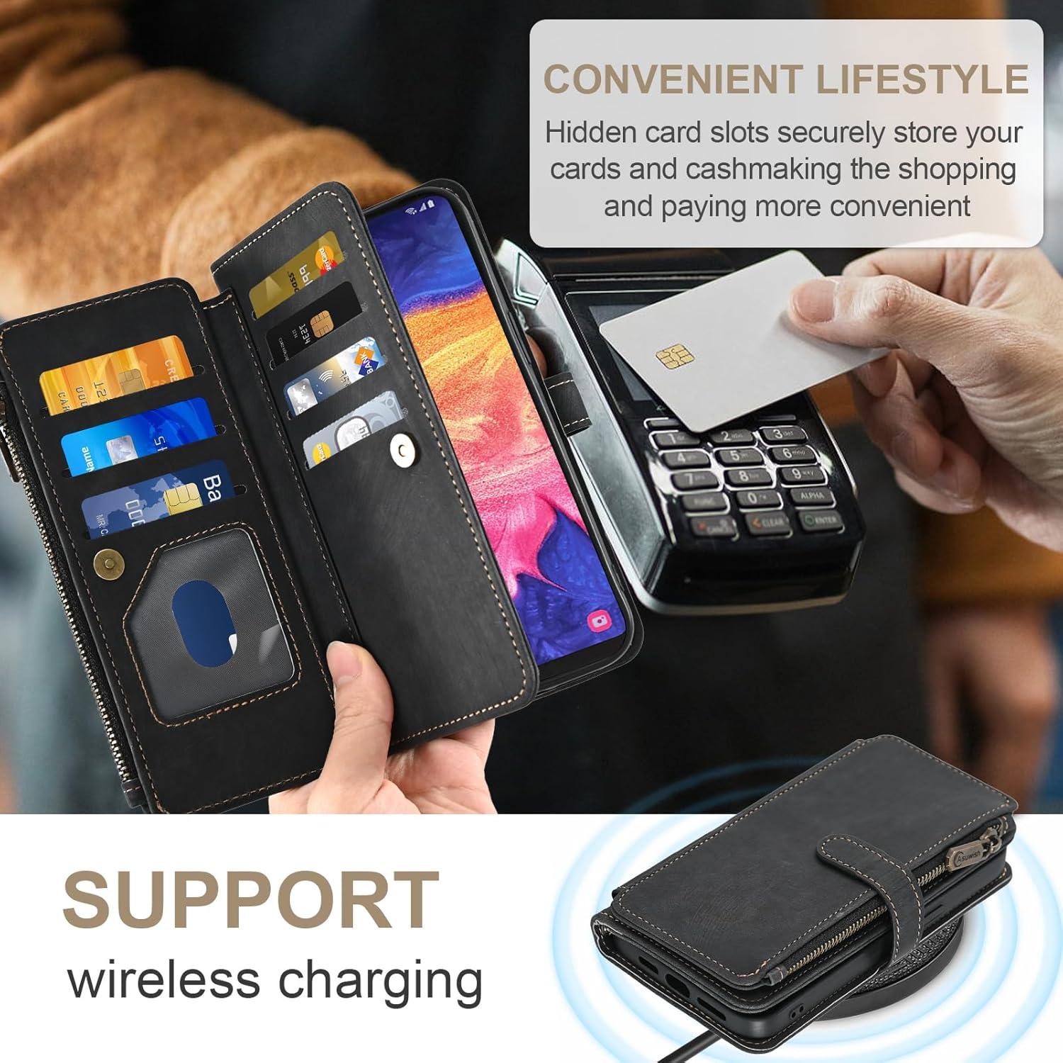 Funda Asuwish para Samsung Galaxy A10e con tapa y soporte