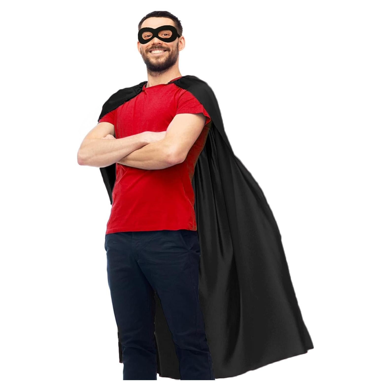 Disfraz de Superhéroe D.Q.Z para Adultos con Capa y Máscara