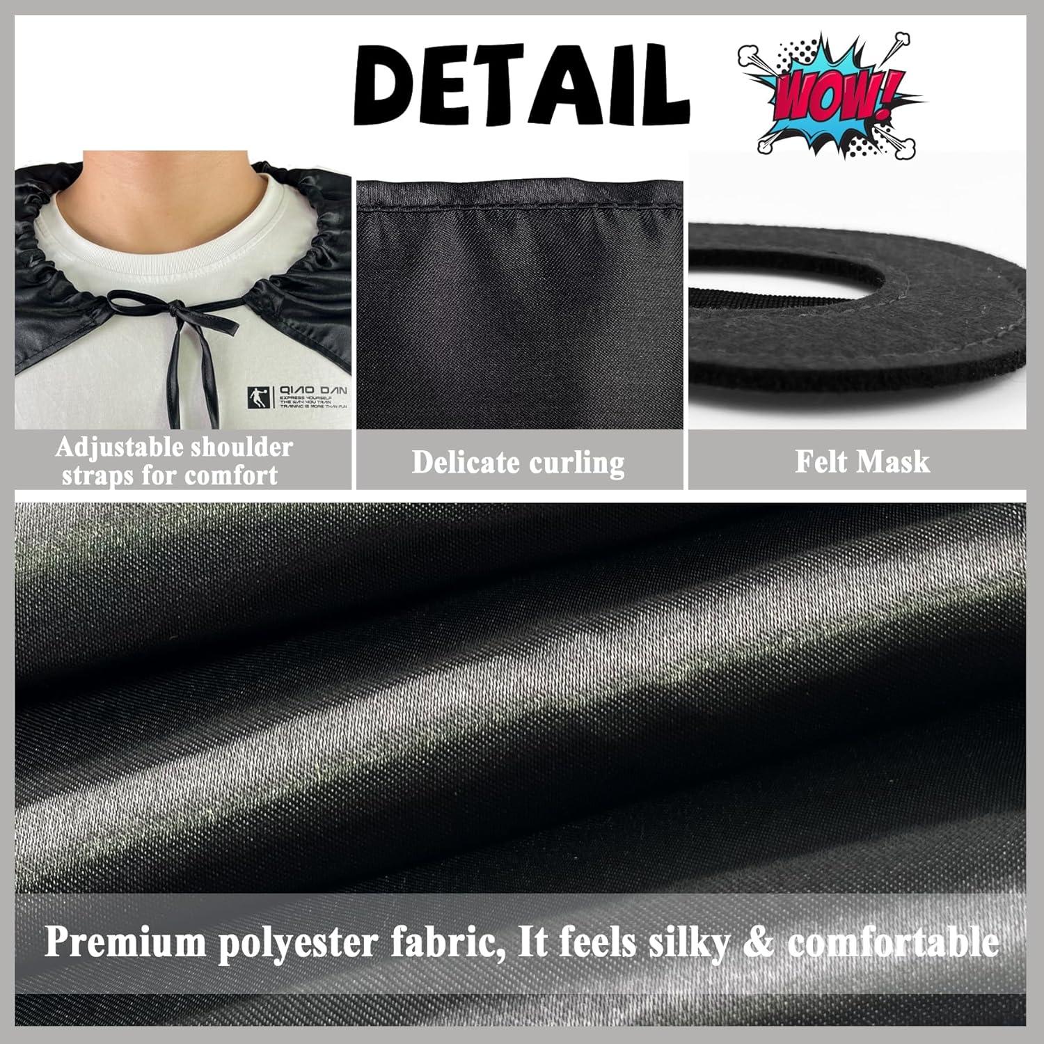 Disfraz de Superhéroe D.Q.Z para Adultos con Capa y Máscara