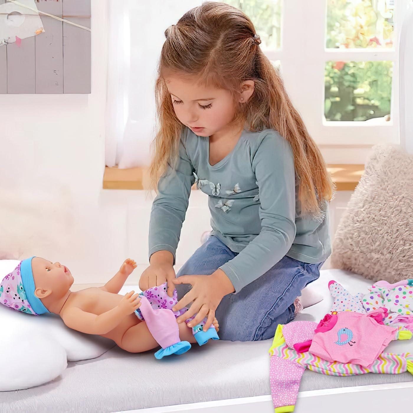 5 Conjuntos de Ropa para Muñecas ELEMENTO UNICORNIO 14-18"