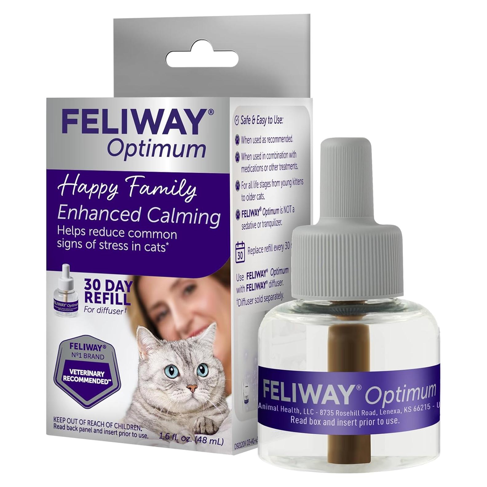 FELIWAY Optimum Recarga 48ml para Difusor - Reduce Estrés en Gatos