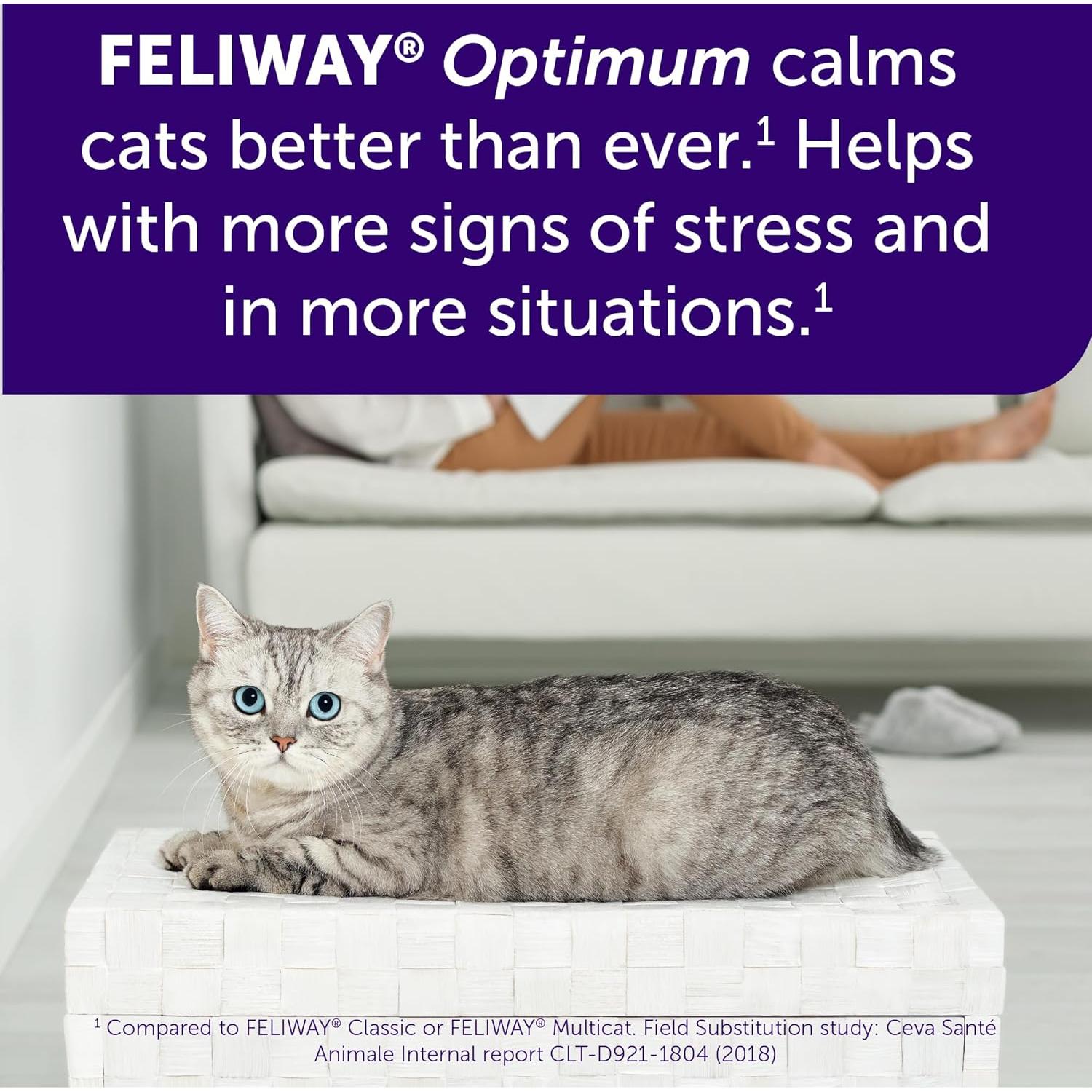 FELIWAY Optimum Recarga 48ml para Difusor - Reduce Estrés en Gatos