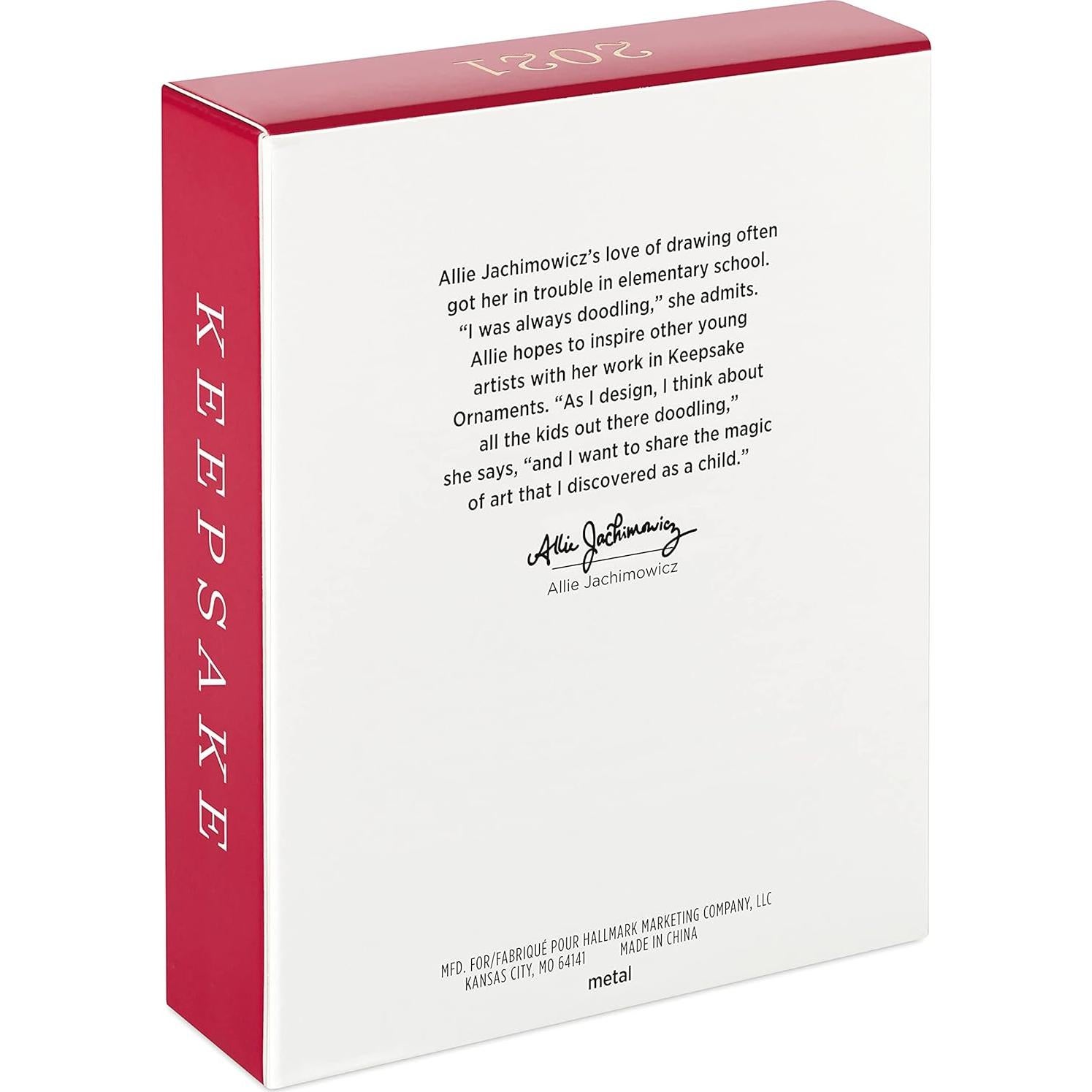 Adorno Navideño Hallmark 2021 Escudo Capitán América Metal