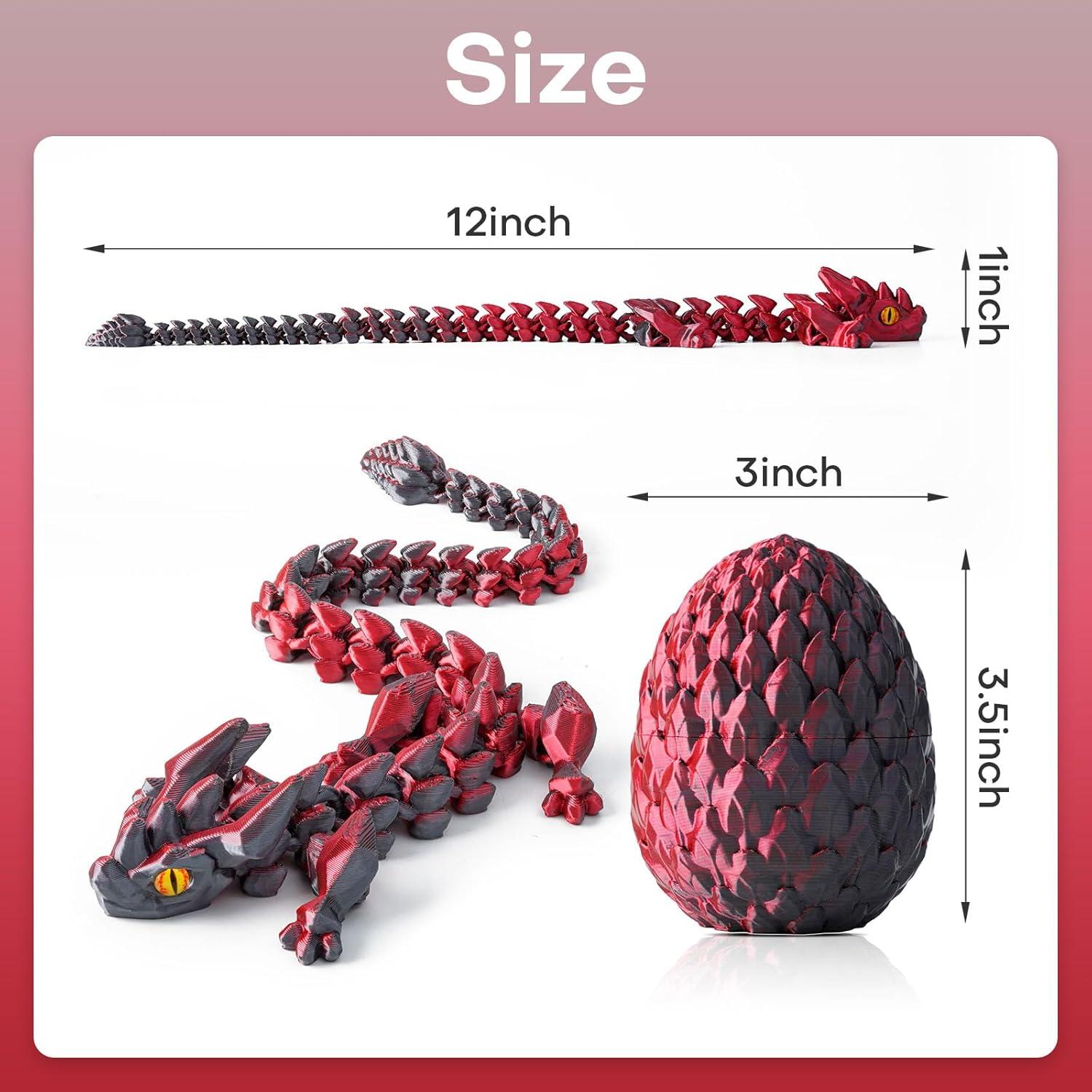 Huevos de Dragón 3D FYEFKJSA - 30.48 cm, Decoración y Juguete