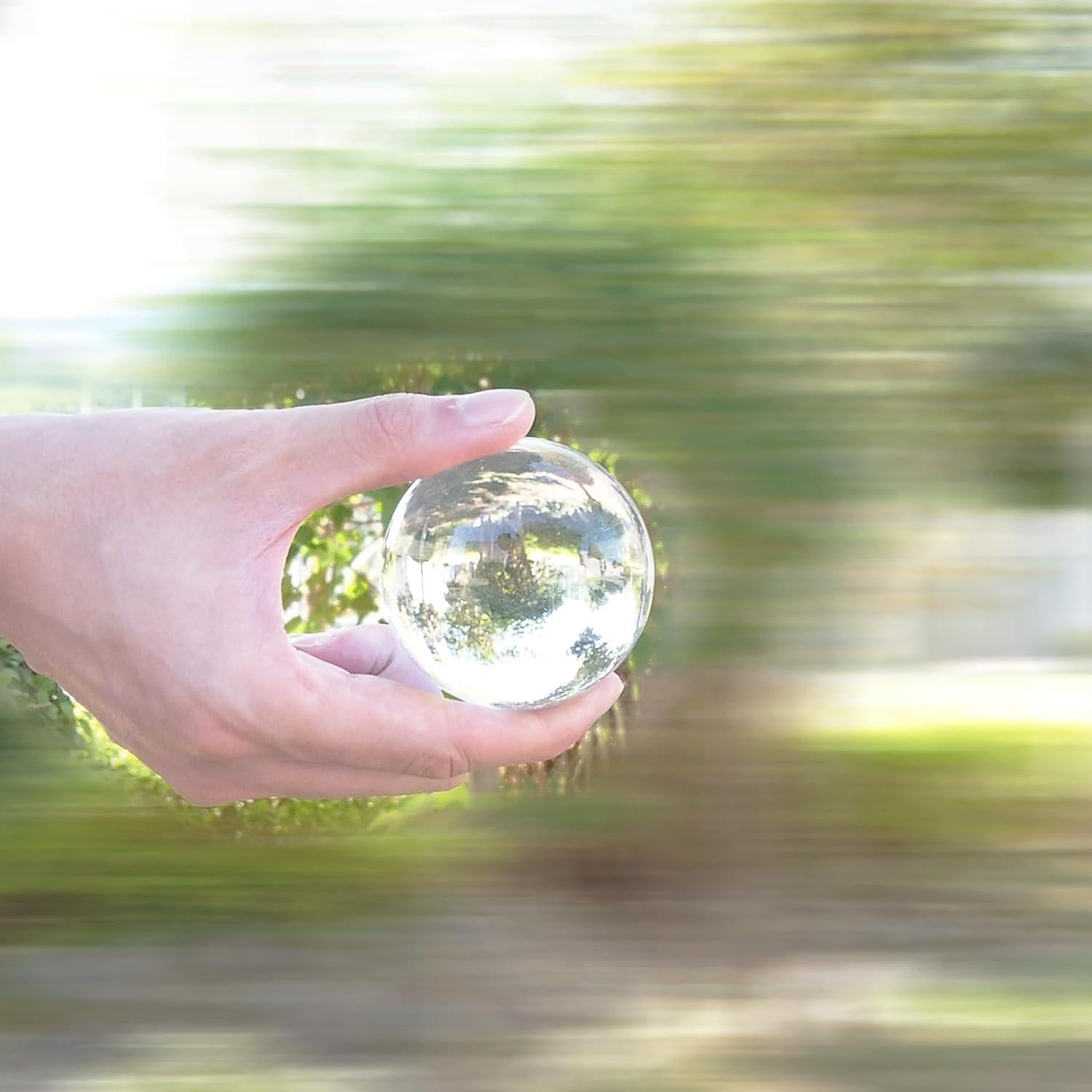 Bola de Cristal LUSTERING 60mm con Soporte - Decoración Mágica