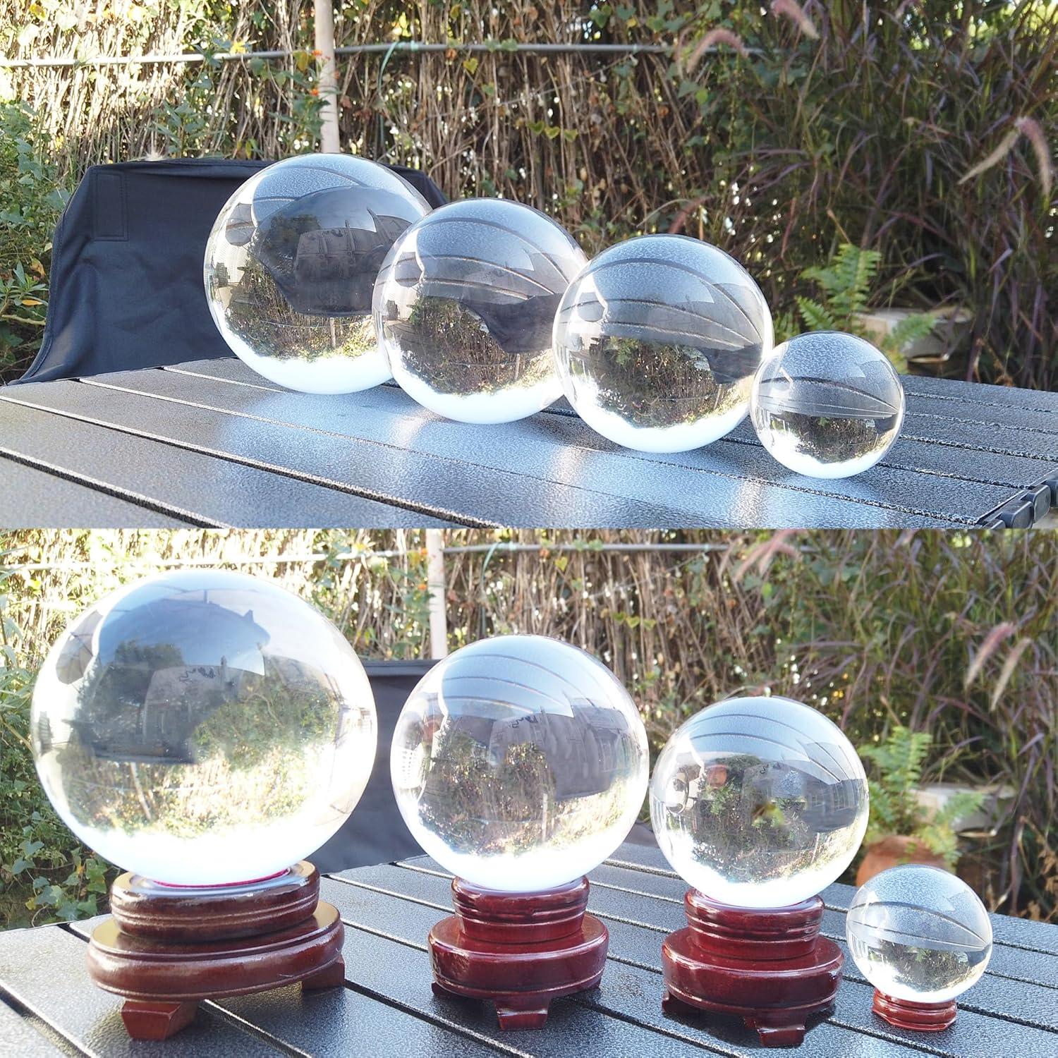 Bola de Cristal LUSTERING 60mm con Soporte - Decoración Mágica