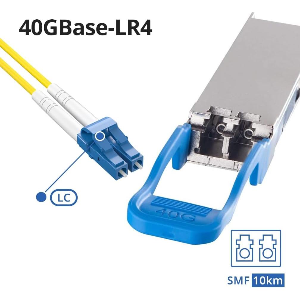Transceptor Óptico 40GBASE-LR4 10Gtek QSFP+ LC 10km