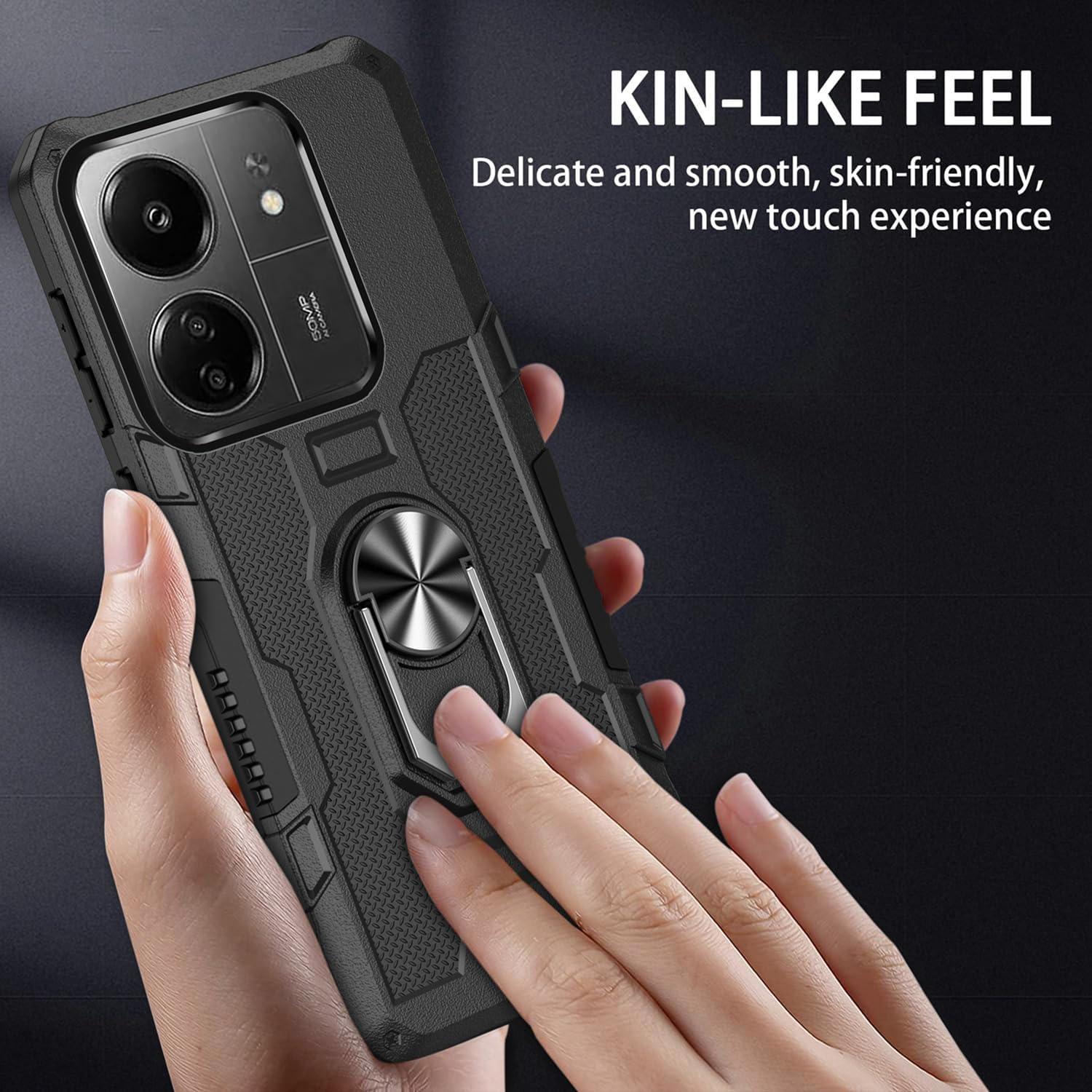 Funda Híbrida para Xiaomi Redmi 13C 4G con Protector de Pantalla