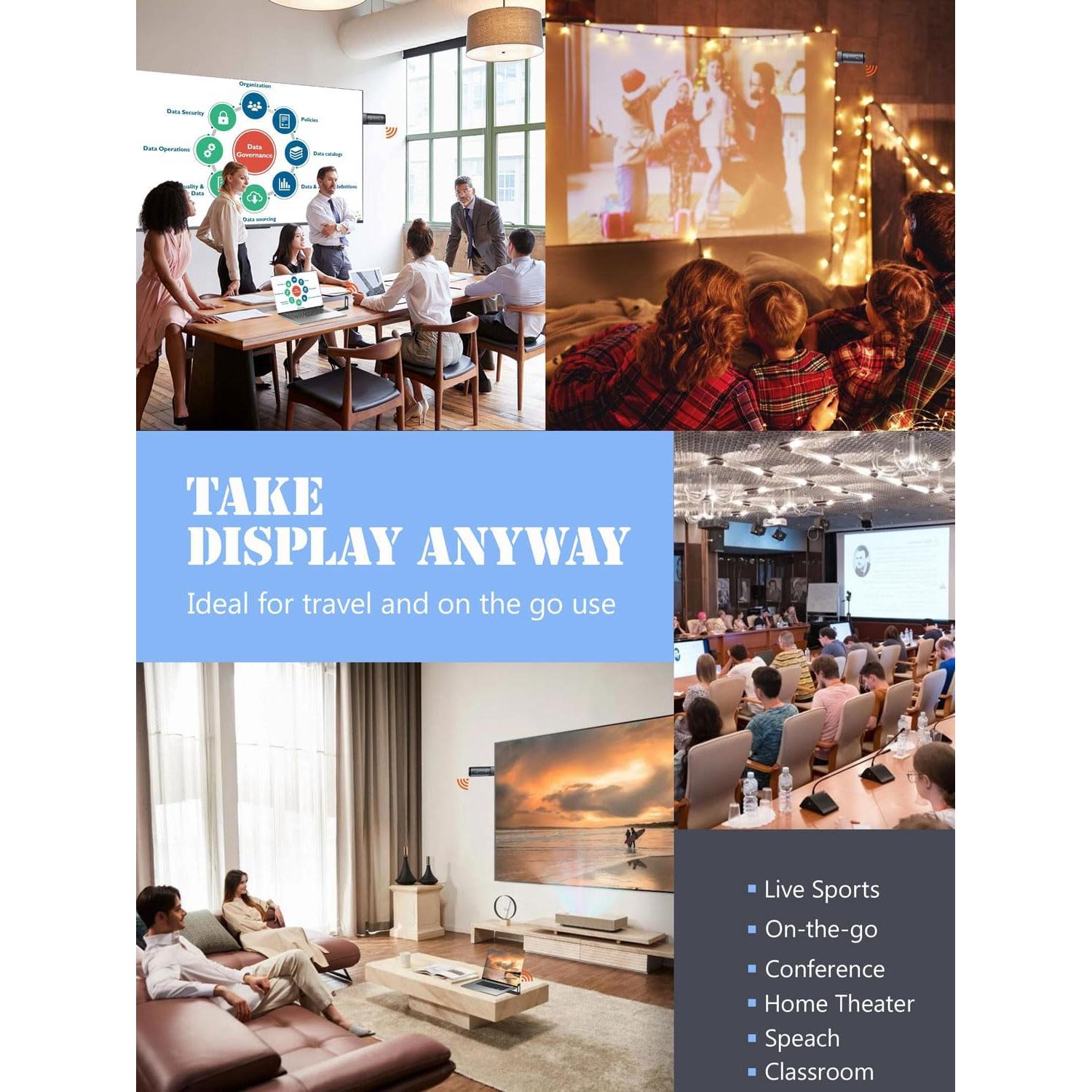 Transmisor y receptor HDMI AIMIBO 4K, 50m, plug and play