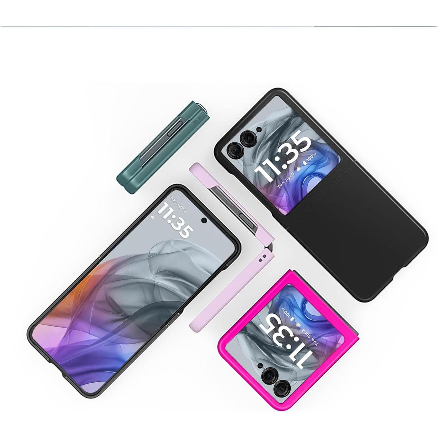 Funda Motorola Razr 2024/2025 con Protector de Pantalla Negro