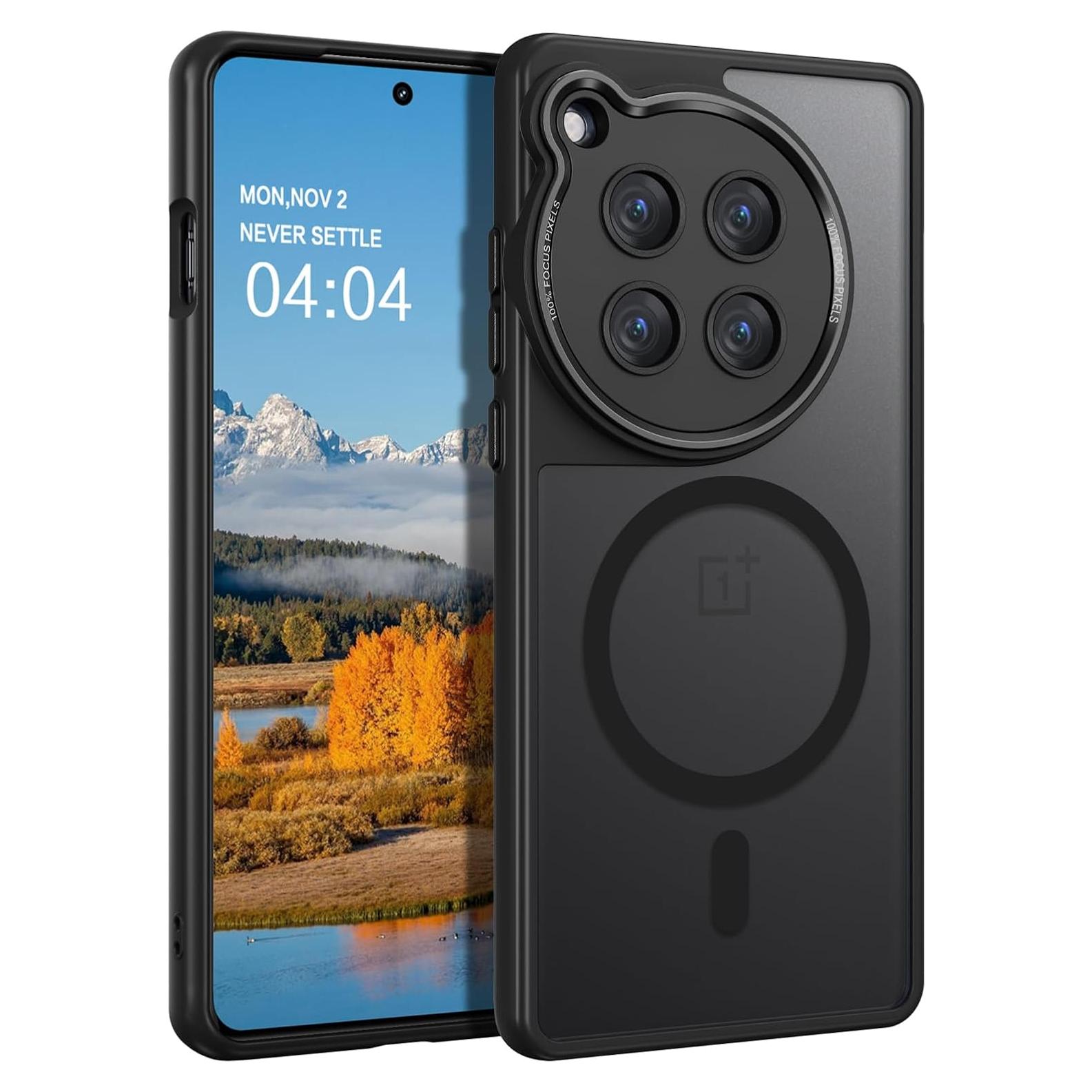 Funda Magnética DUEDUE para OnePlus 12R 6.78" Negra