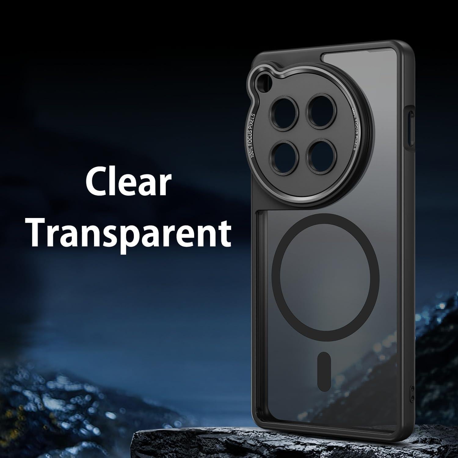 Funda Magnética DUEDUE para OnePlus 12R 6.78" Negra