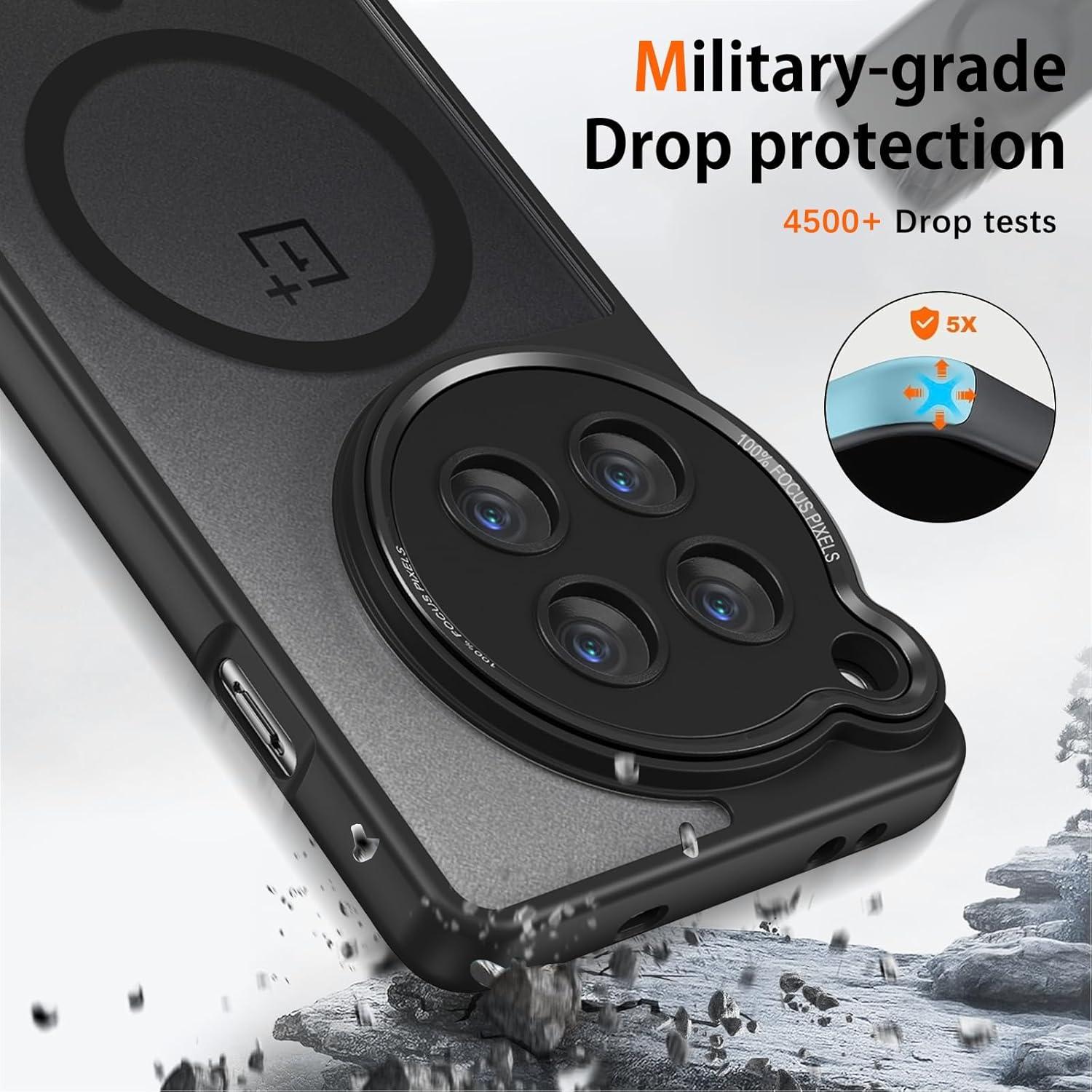 Funda Magnética DUEDUE para OnePlus 12R 6.78" Negra