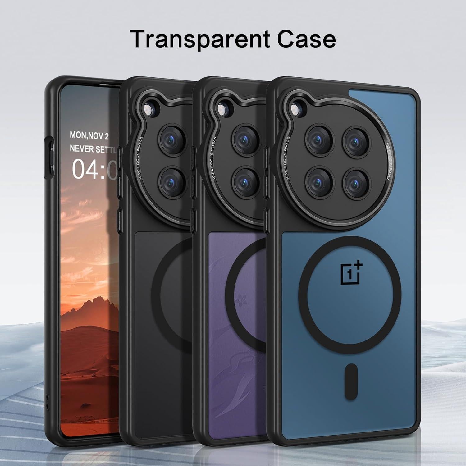 Funda Magnética DUEDUE para OnePlus 12R 6.78" Negra