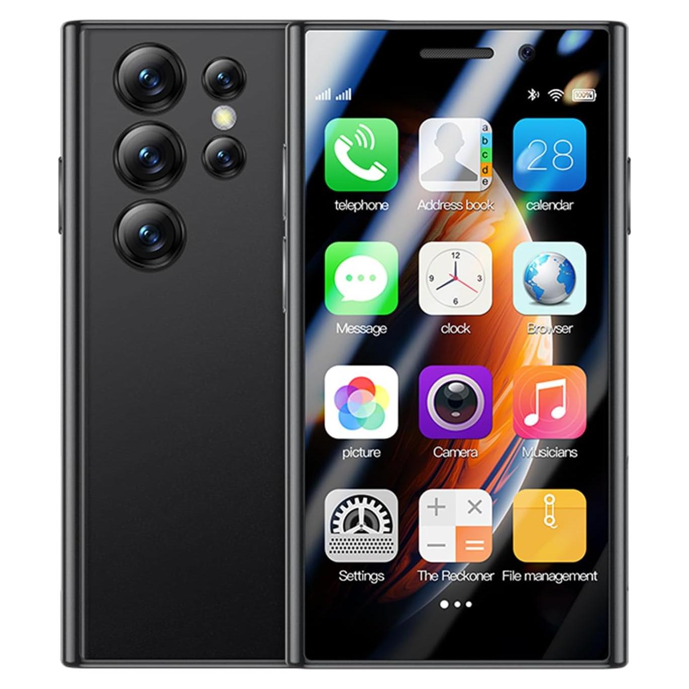 Smartphone S23Pro Mini 4G PADY Android 9.0 2GB+16GB Negro