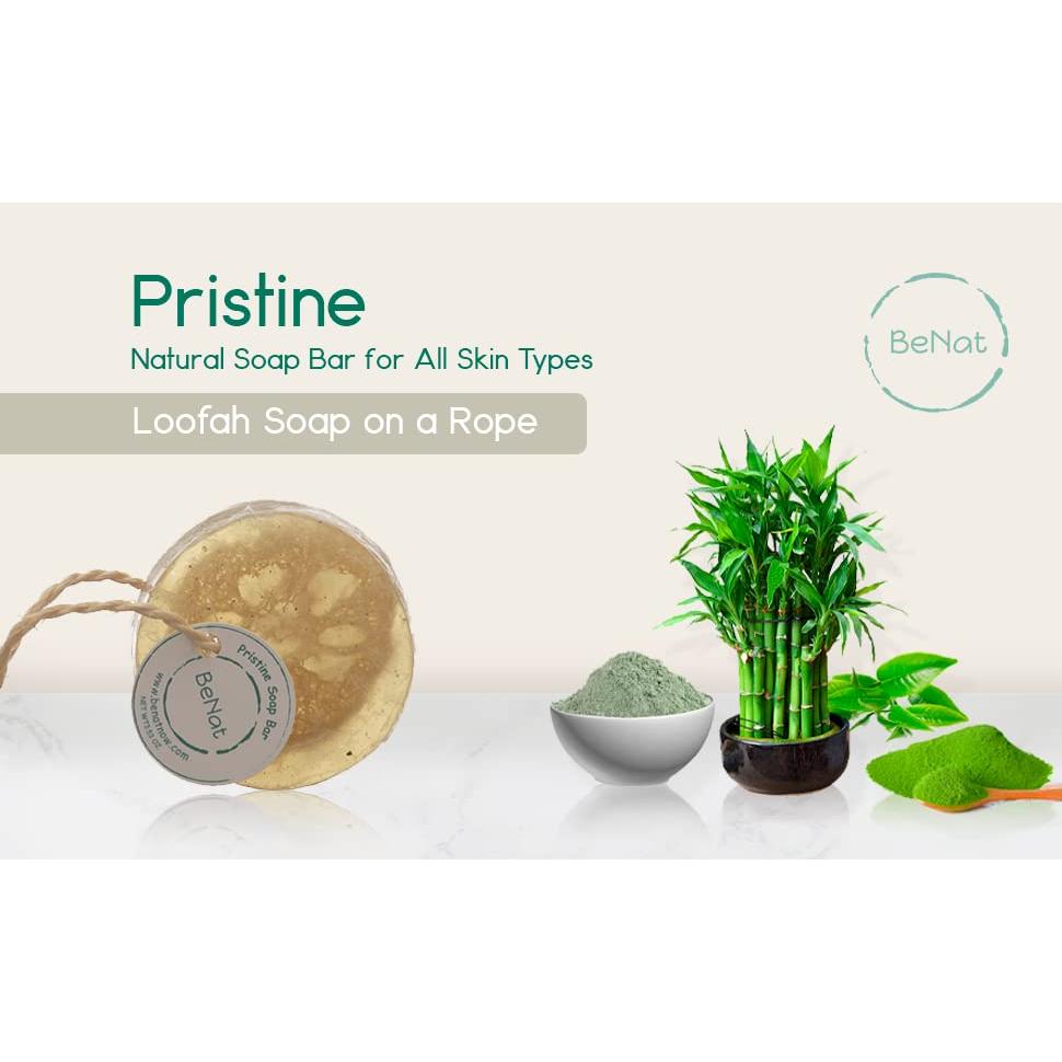 Jabón Corporal Natural Pristine 100g Arcilla Gris Té Verde