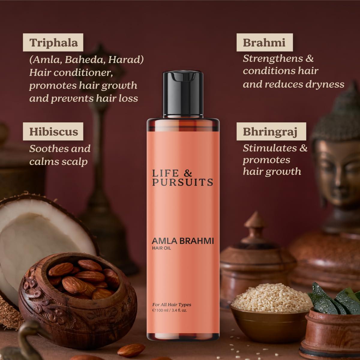 Aceite de Amla y Brahmi Life & Pursuits 100 ml Natural