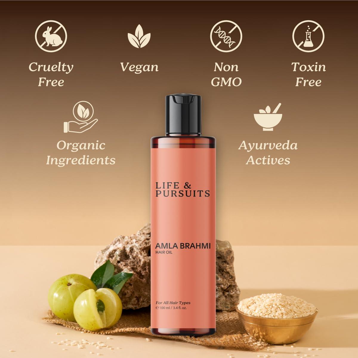 Aceite de Amla y Brahmi Life & Pursuits 100 ml Natural