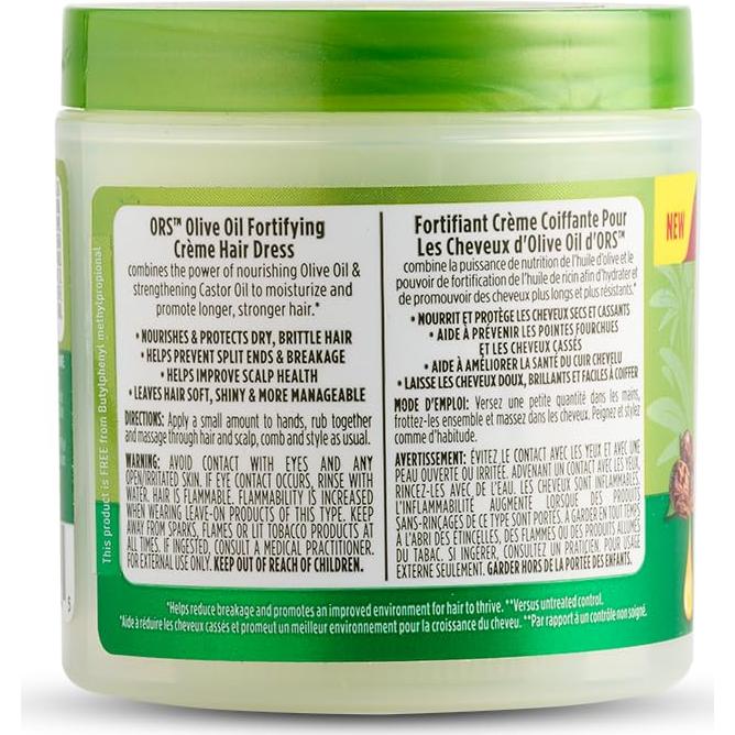 Crema Fortificante ORS de Aceite de Oliva y Ricino 170g