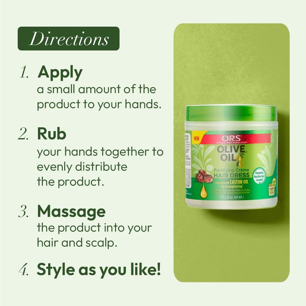 Crema Fortificante ORS de Aceite de Oliva y Ricino 170g