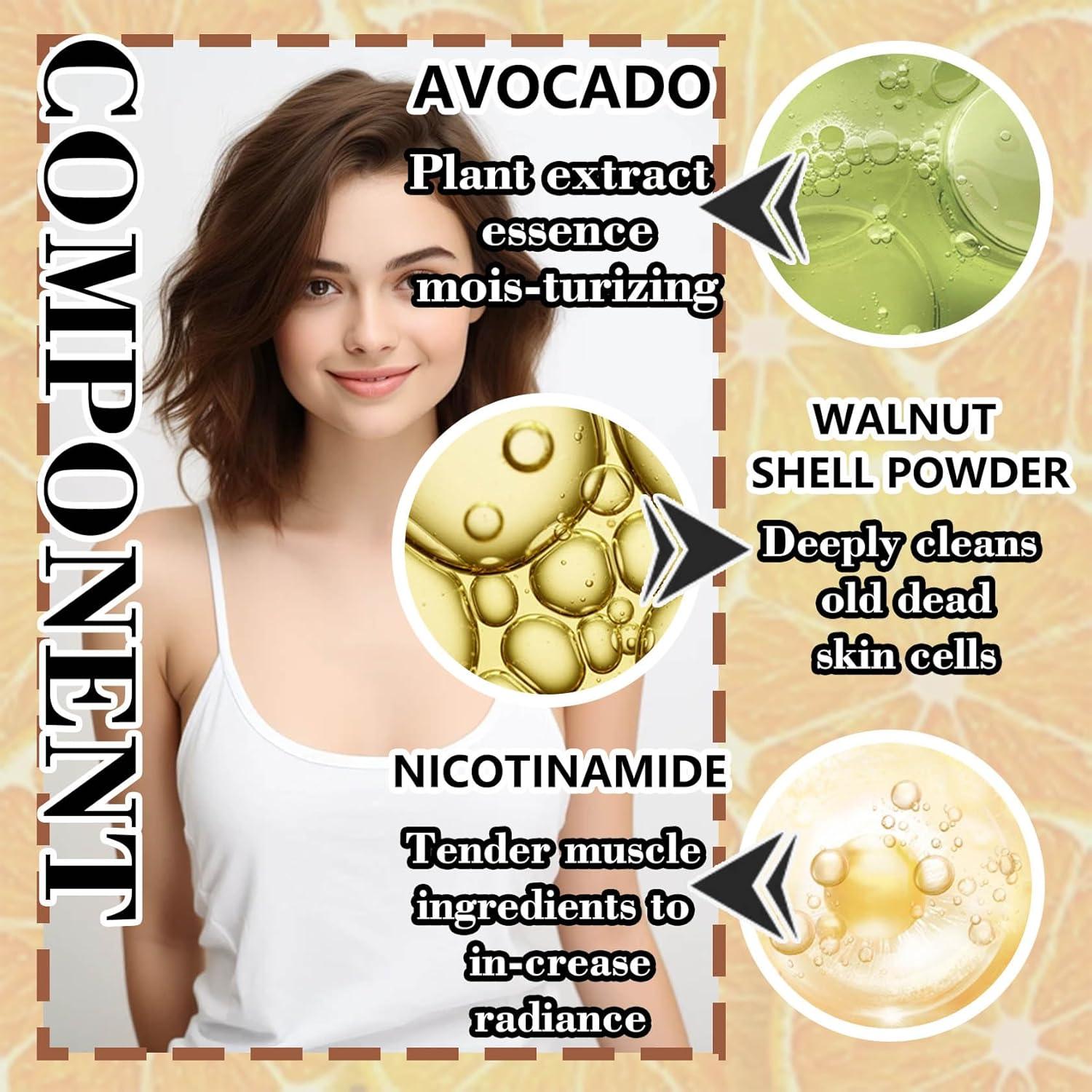 Exfoliante Corporal Premium LJYBoBin 255g Hidratante y Limpieza Profunda