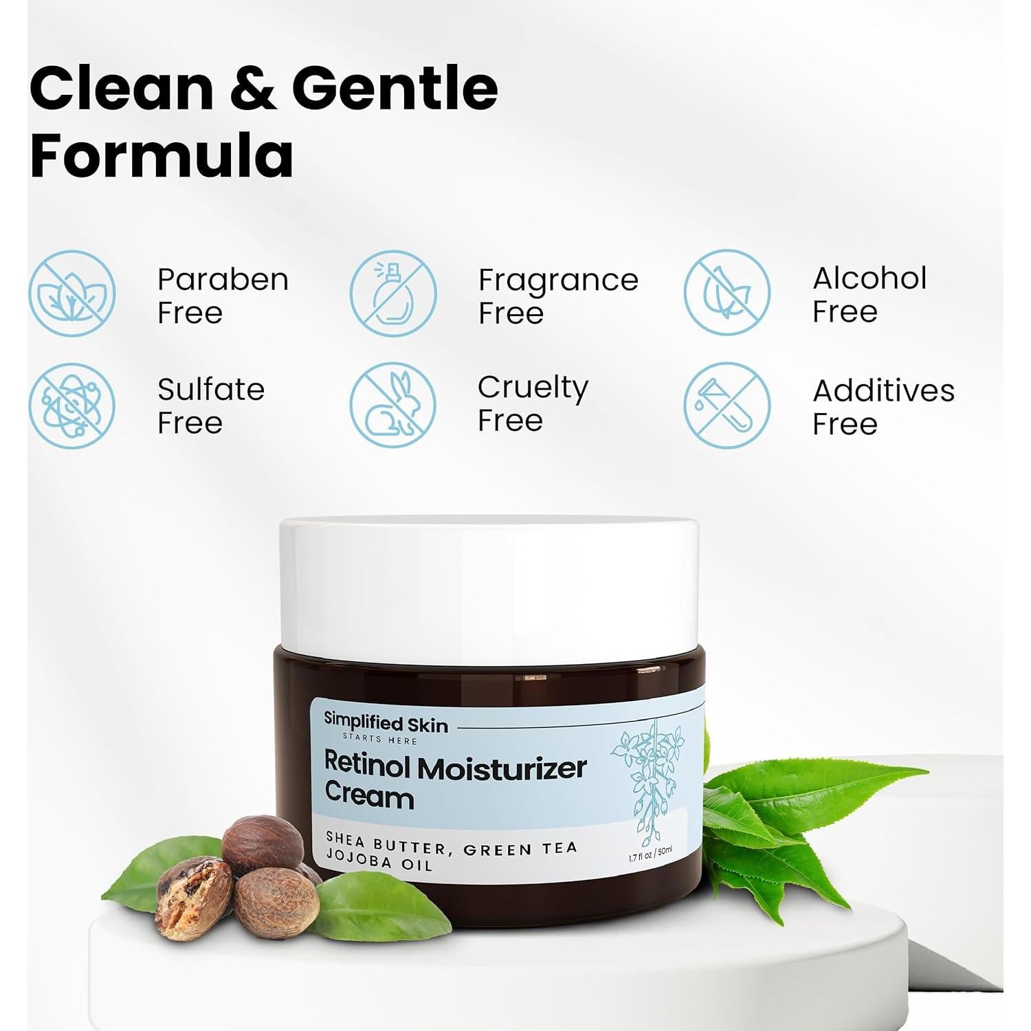 Crema de Retinol 2.5% Simplified Skin 50 ml Hidratante Facial