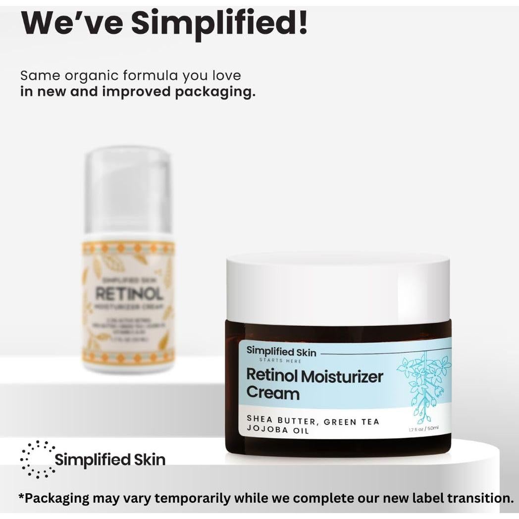 Crema de Retinol 2.5% Simplified Skin 50 ml Hidratante Facial