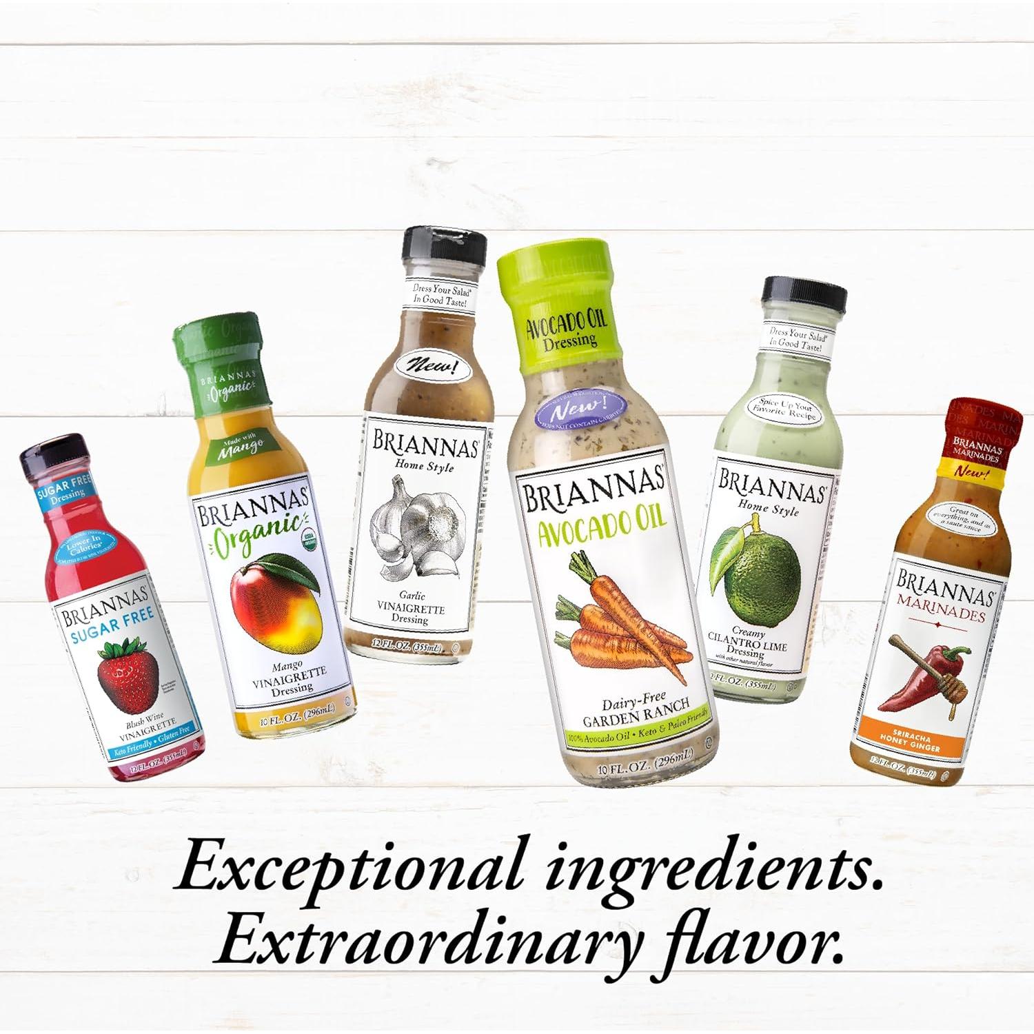 Aderezo BRIANNAS Vinagreta Balsámica Aceite de Aguacate 295 ml