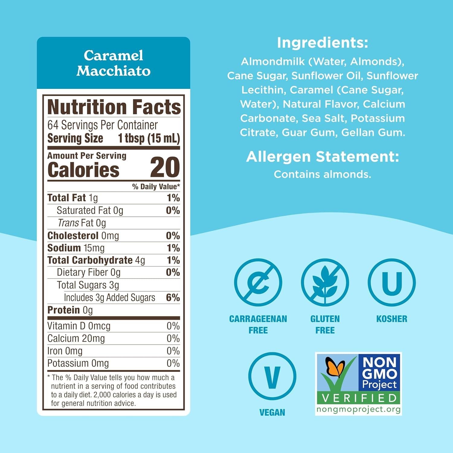 Crema de Almendra Califia Farms Sabor Caramelo Macchiato 192 Oz