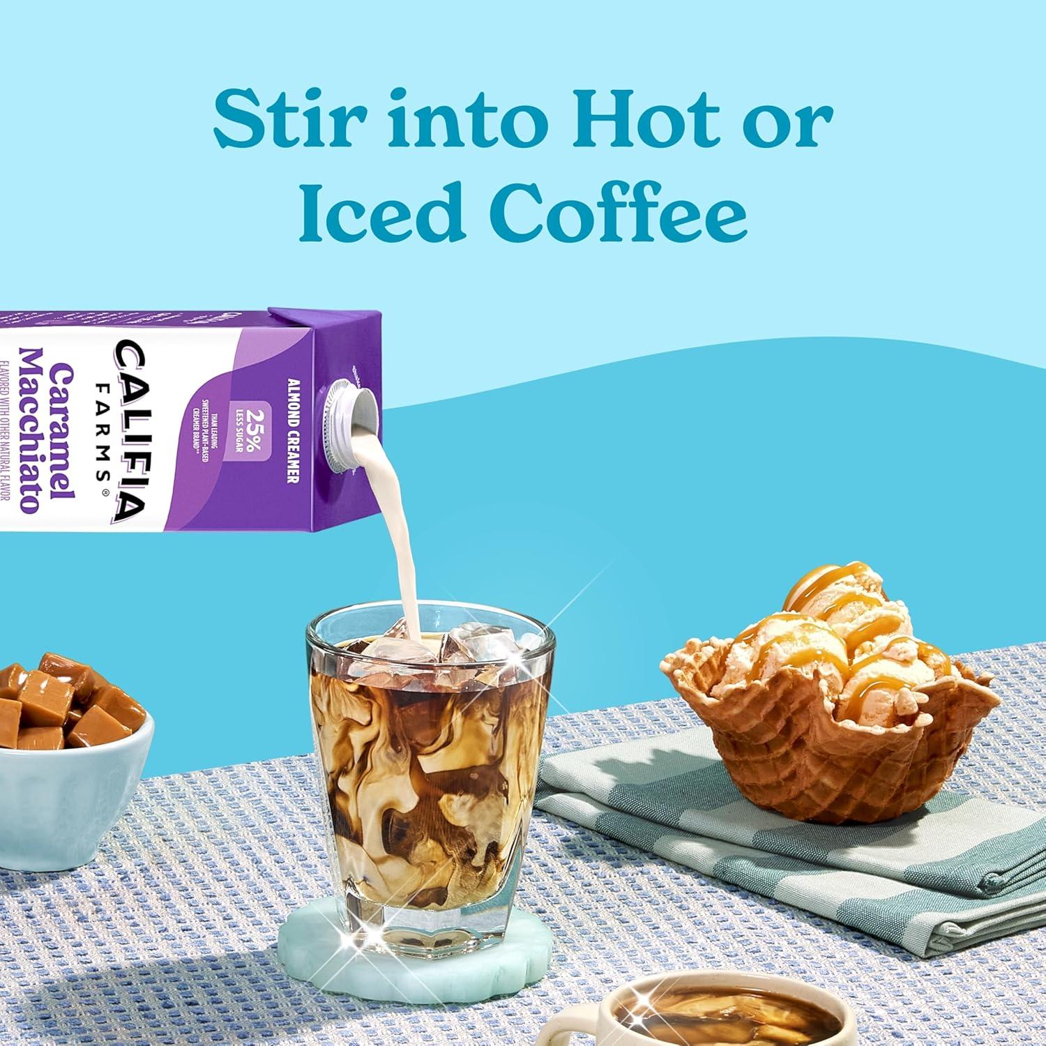 Crema de Almendra Califia Farms Sabor Caramelo Macchiato 192 Oz