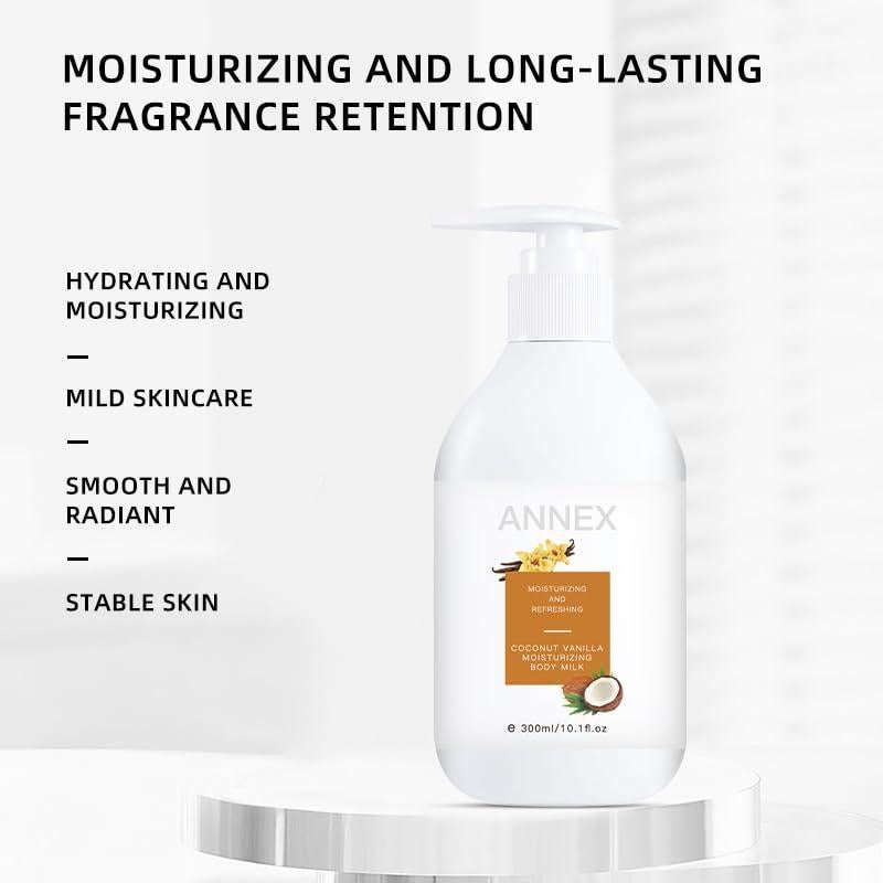 Loción Hidratante Corporal Annex 300ml - Piel Seca, Vainilla de Coco