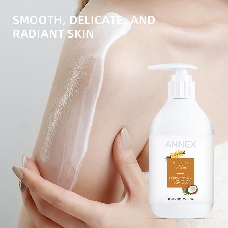 Loción Hidratante Corporal Annex 300ml - Piel Seca, Vainilla de Coco