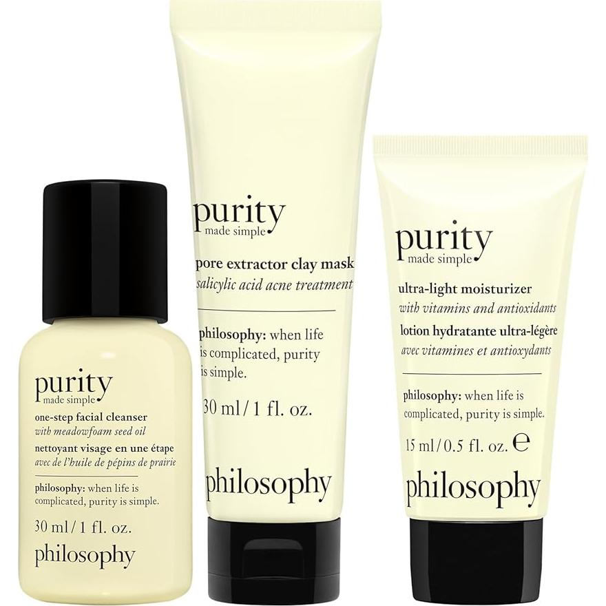 Limpiador Facial Philosophy Pureza Hecha Simple 125g Set 3 Piezas
