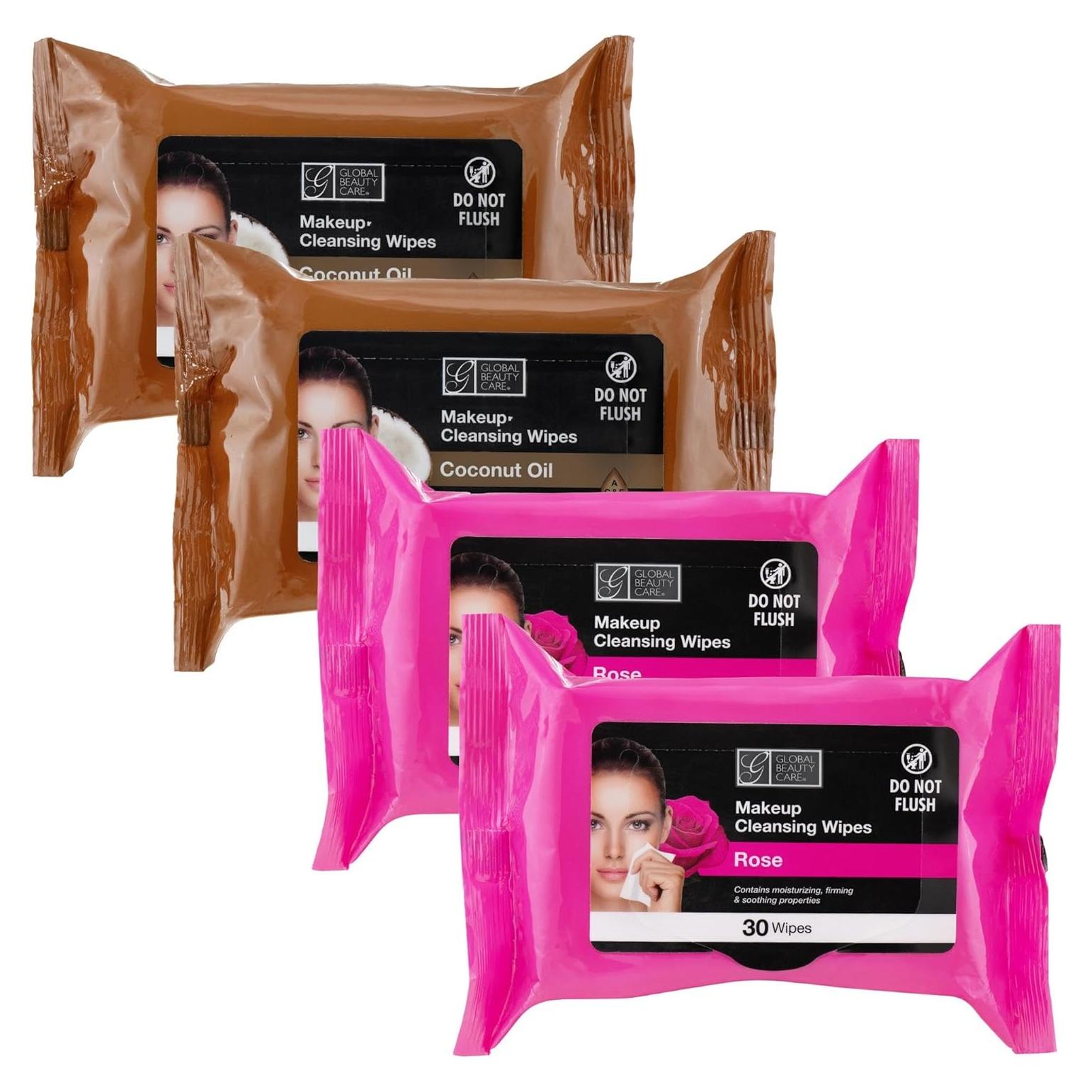 Toallitas Desmaquillantes Global Beauty Care 120 Unidades - 2PK Coco/Rosa