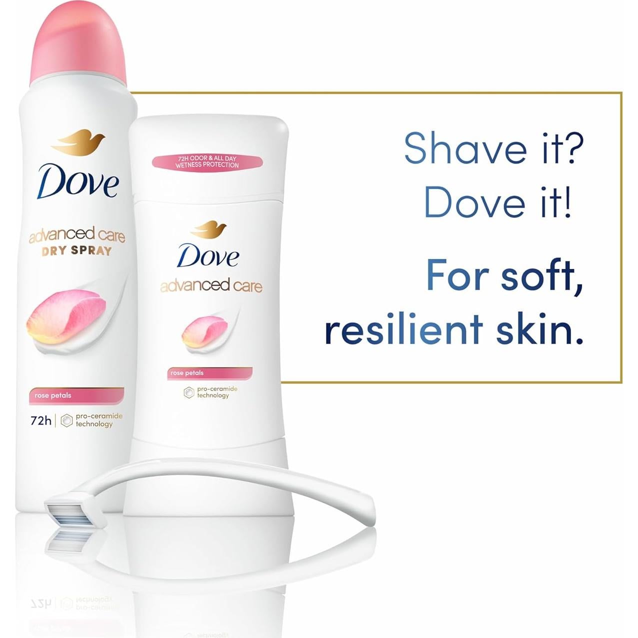 Desodorante Antitranspirante Dove Pétalos de Rosa 59.83 g