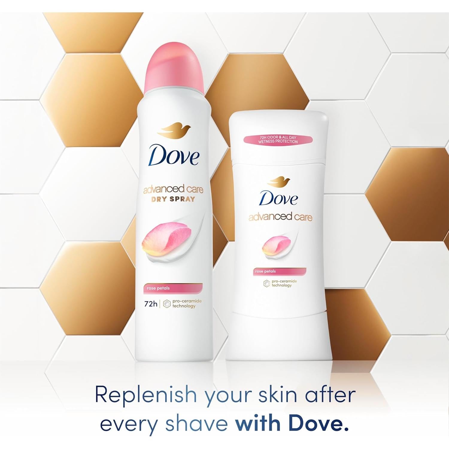 Desodorante Antitranspirante Dove Pétalos de Rosa 59.83 g