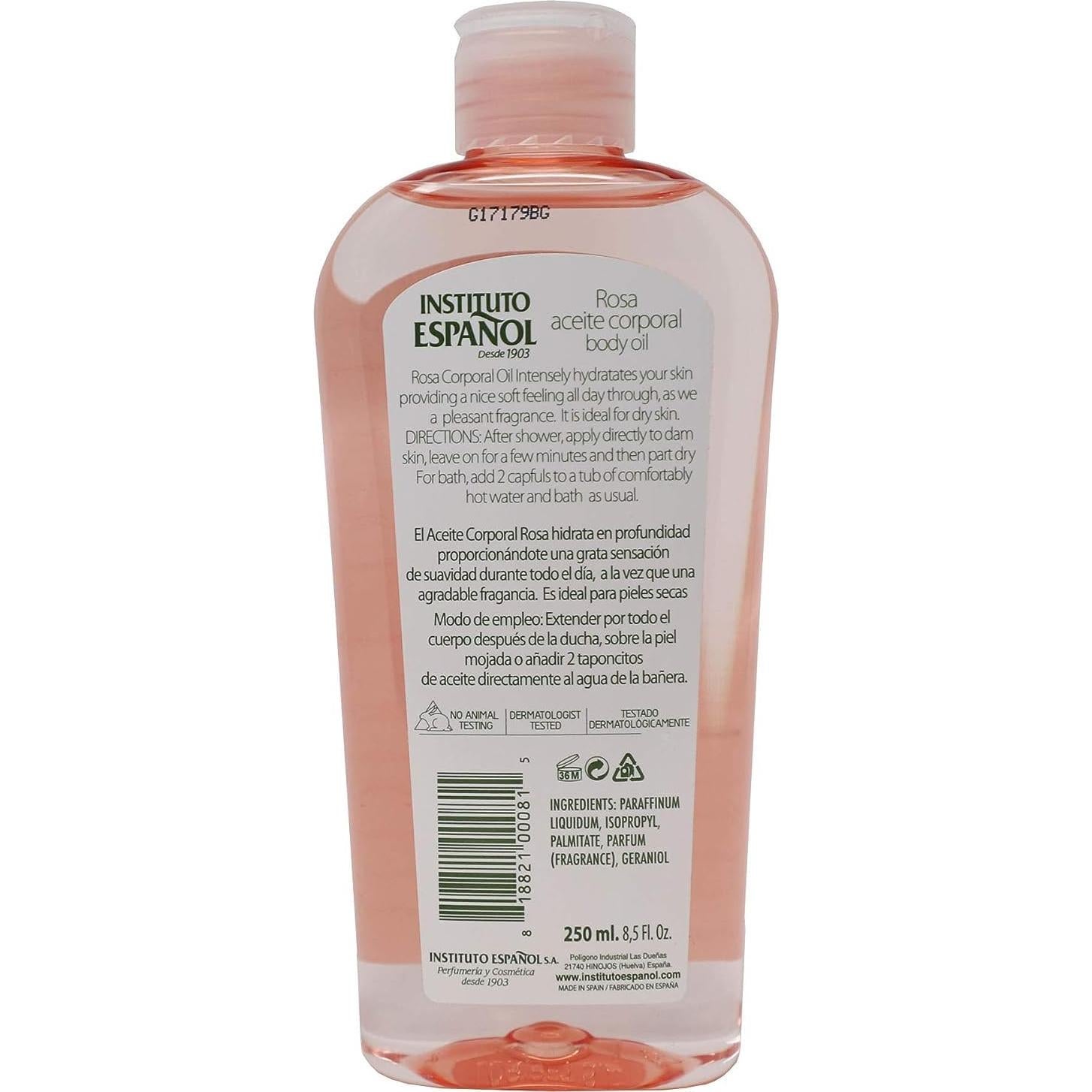 Aceite Corporal Hidratante Rosa Instituto Español 2-Pack 251 ml
