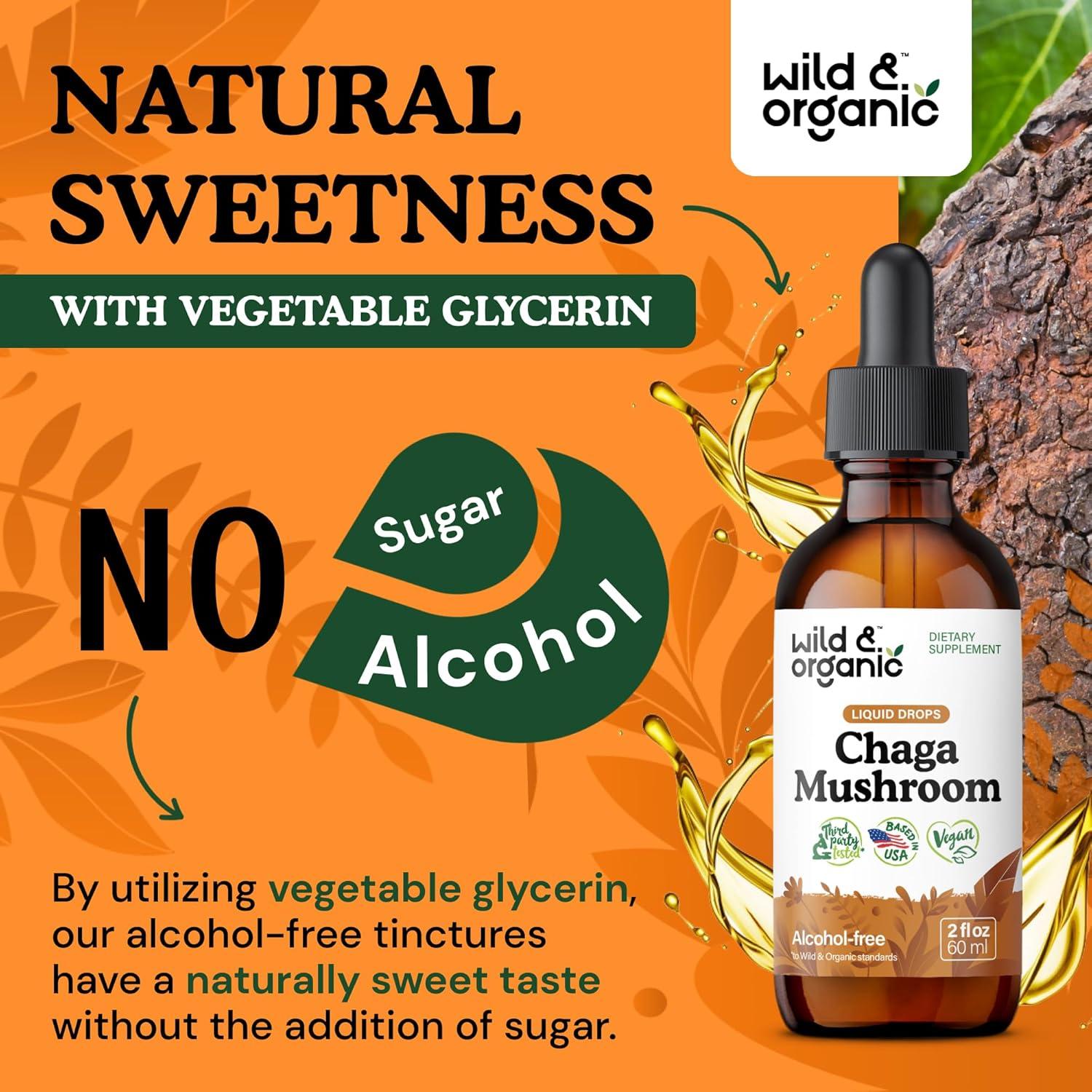 Tinte de Hongo Chaga Silvestre y Orgánico 59 ml - Inmunidad Vegano