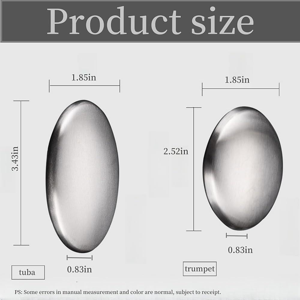 Jabón Desodorante de Acero Inoxidable HUIZHOUSHI 4 Piezas