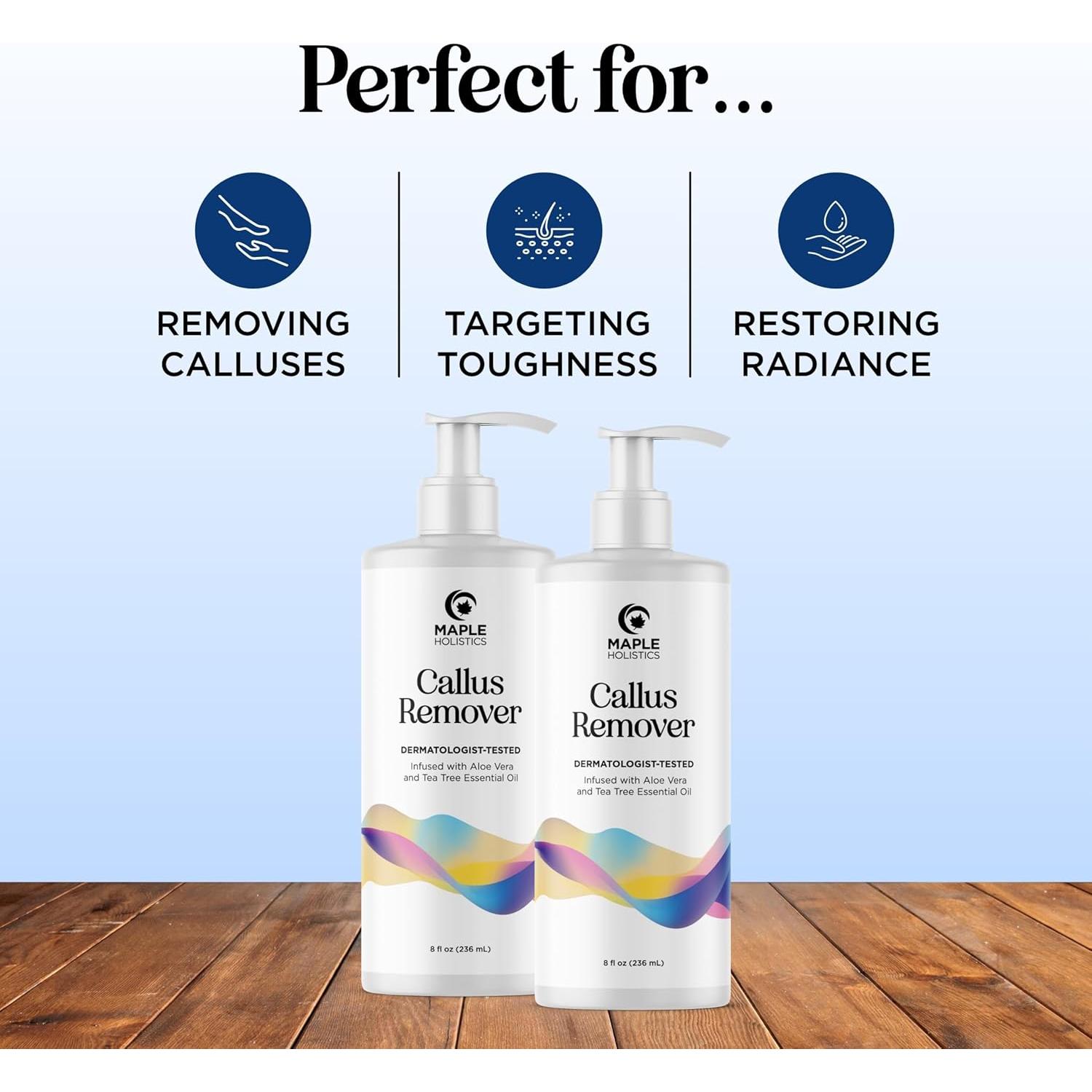 Removedor de Callos Maple Holistics 473 ml - Crema Exfoliante con Urea y Aloe