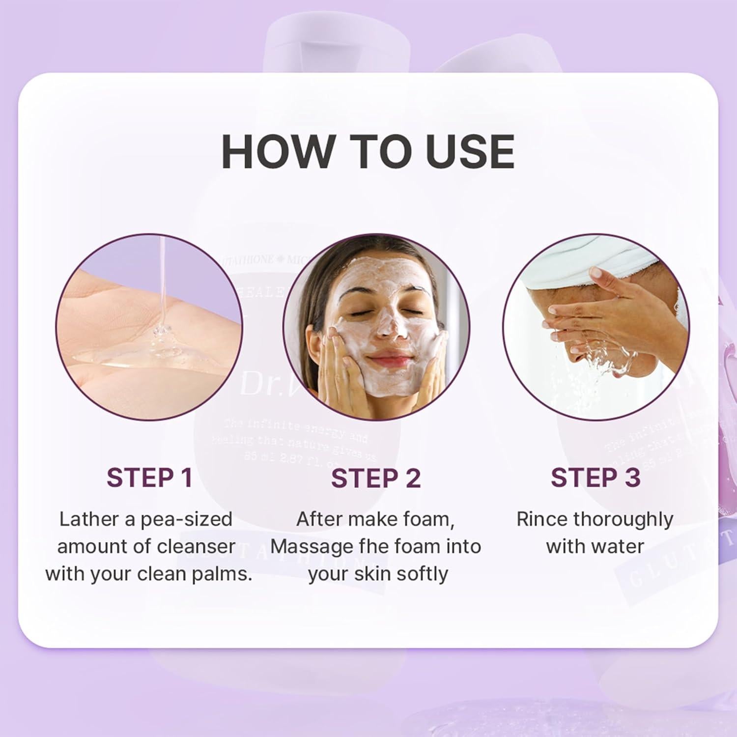 Gel Limpiador Facial Dr.WIK con Glutatión y Ácido Hialurónico 85ml